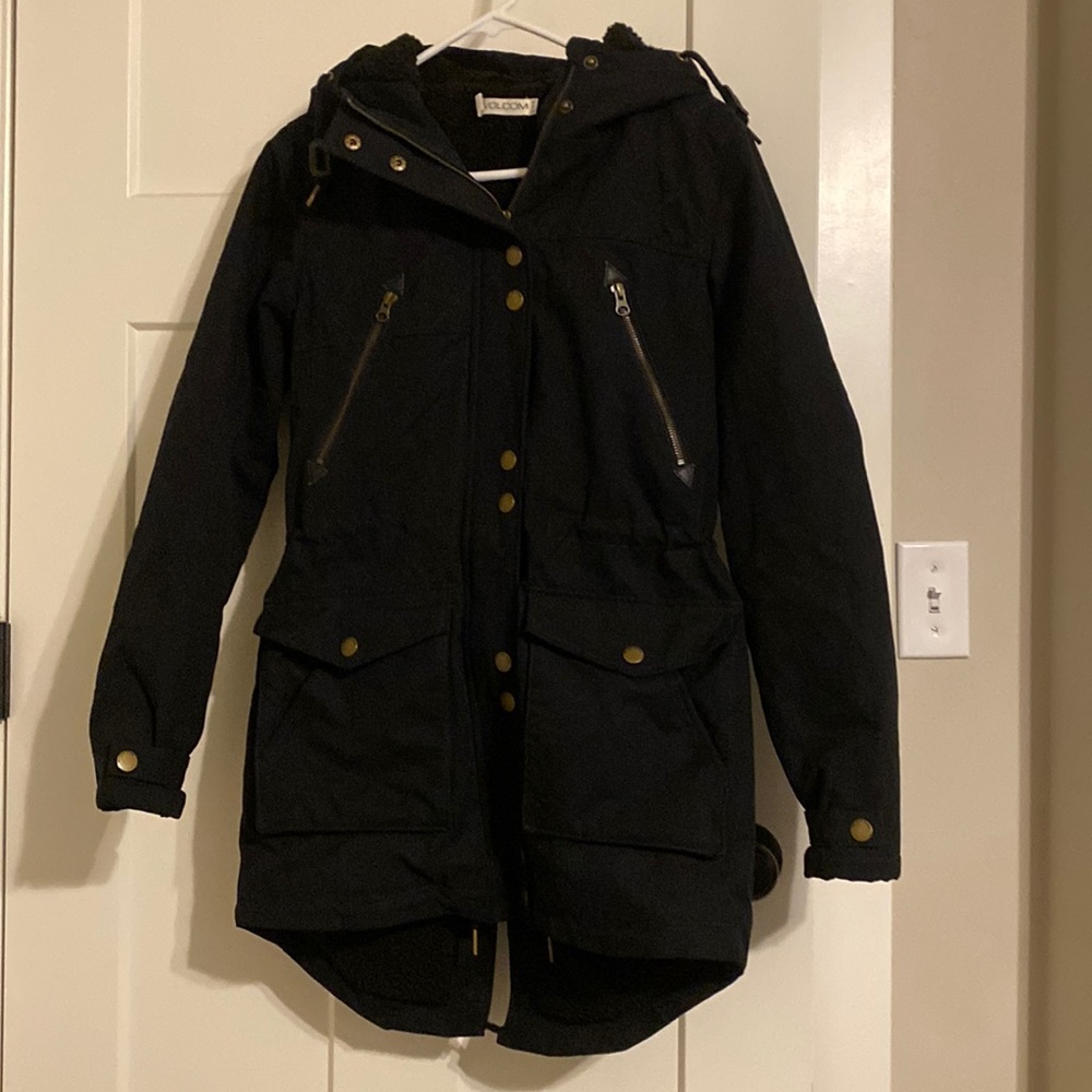 Black Volcom Winter Coat